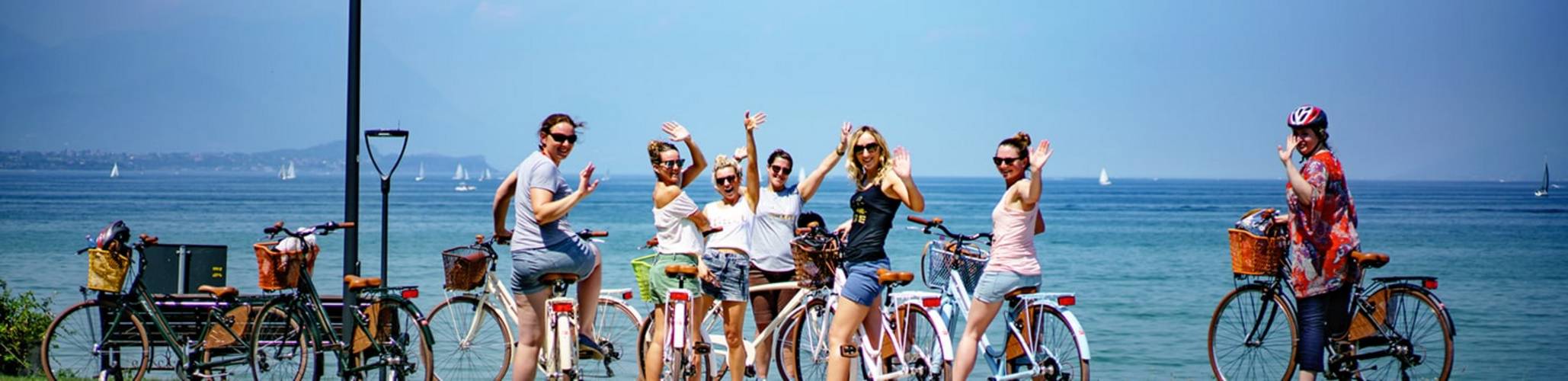 out-of-town bike tour on Lake Garda